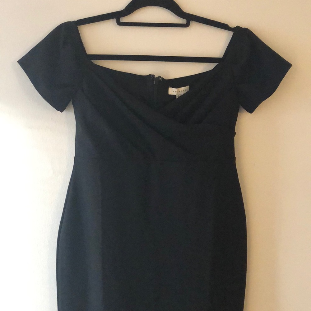 Topshop Off-Shoulder Bodycon Dress